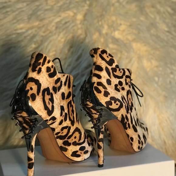 Sam Edelman Real Fur Dyed Calf Hair Bootie . - Picture 4 of 5